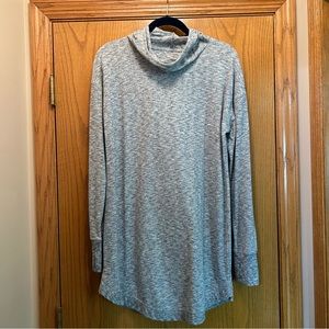 Tek Gear Hooded Tunic Gray Sweatshirt Size M